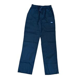 Cherokee Scrub Pants Mens Size Tall Med Black Elastic Waist Drawstring 4000T